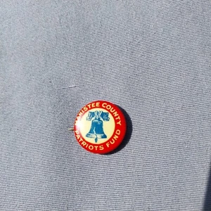 Manistee County Patriots Fund Michigan MI Button 3/4" - Picture 1 of 2