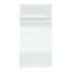 2x3 Zip Seal Lock Bags 1000 Reclosable 2mil White Block Small 2" x 3" Baggies - Bild 1 von 1