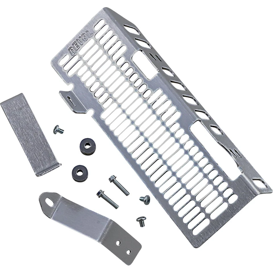 Protector radiador aluminio cepillado 0101-1101 2002-2008 para Honda CR85 DEVOL Foto 1 de 1