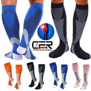 Calcetines de compresión 20-30 mmHg soporte milagro pantorrilla pierna deporte hombre mujer S&M/L&XL - Imagen 1 de 21