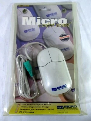 Vintage Micro Comfort Mouse PS/2 Model PD39P 1998 - Image 1 of 3