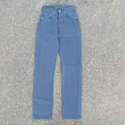 Pantalones de mezclilla de pierna recta Levi's gris 501 vintage años 90 Deadstock nuevos con etiquetas Foto 1 de 4