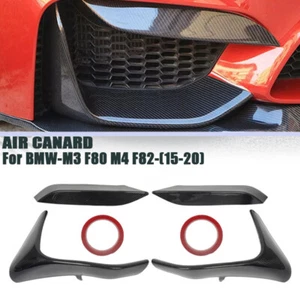 Labio divisor de parachoques delantero de fibra de carbono real para BMW F80 F82 F83 M3 M4 2015-2020 - Imagen 1 de 13