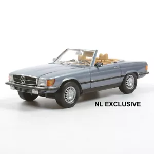 Mercedes 450SL R107 Roadster 1973-80 450 SL gris azul metálico 906 M024-A CMC 1:18 - Imagen 1 de 4
