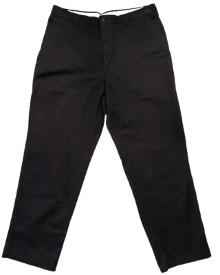 Men's Cintas Navy Flat Front Pants 38 x 31 - Image 1 of 4