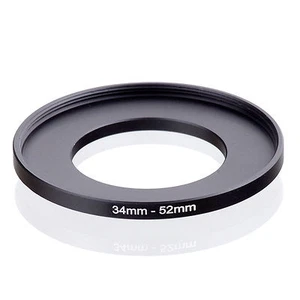 Camera 34mm Lens to 52mm Accessory Step Up Adapter Ring 34mm-52mm Black - Picture 1 of 4