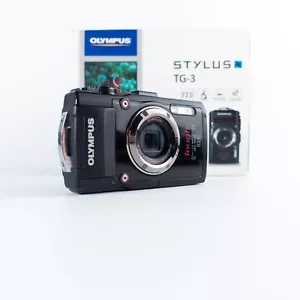 Olympus Tough TG-3 16.2Mp Waterproof/Underwater digital Camera 4x Zoom Black - Picture 1 of 12