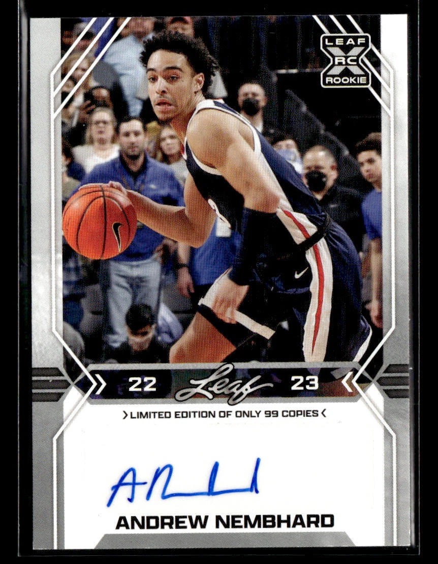2022-23 Leaf Draft #BA-AN1 Andrew Nembhard Autographs