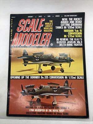 Scale Modeler Magazine Russian Yak-15 Gloster Javelin October 1975 - Image 1 of 4