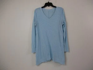 J Jill Shirt Womens Medium Blue Top Tunic Casual Sheer Long Sleeve Ladies - Picture 1 of 11