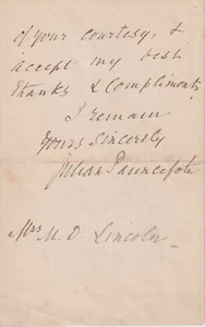 Julian Pauncefote, British Ambassador to US, signed 1894 handwritten letter - Picture 1 of 4