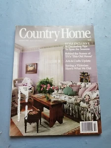 COUNTRY HOME October 1990 50 Decorating Tips To Span The Seasons/Arts & Crafts - Picture 1 of 1