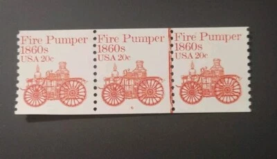 U.S. Stamps Scott #1908 Plate # Coil Strip of 3 Plate #6 MNH. Free shipping! - Image 1 of 3