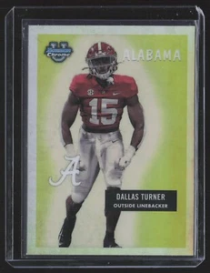 2023 Bowman Chrome U Refractor 1955 Bowman Football Dallas Turner #55BF-30  - Picture 1 of 2