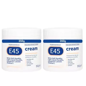 Crema hidratante E45 piel sensible seca picazón irritada rojo eczema PACK DOBLE - Imagen 1 de 4