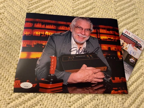 Nolan Bushnell Signed 8 X 10 Photo JSA Authentication COA Autographed Cover
