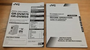 JVC GR-DVM75 DVM55 Digital Video Camera Camcorder Instructions Manual - Picture 1 of 3