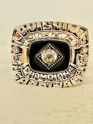 Anillo de campeonato de baloncesto Louisville Cardinals College 1986, envío a Estados Unidos Foto 1 de 3