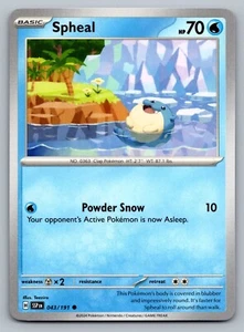Pokemon TCG Surging Sparks Spheal #43 - Picture 1 of 2