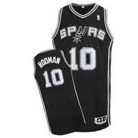 Dennis Rodman #10 San Antonio Spurs Black Retro Classic Swingman Jersey