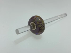 Authentische Trollbeads Unikat Glas Brandneu Lila Blume Mosaik 62019 - Bild 1 von 2