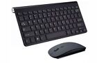 Wireless Keyboard Mouse Combo Slim Mac Pc Laptop Tv Box Portable Black 2.4G Us