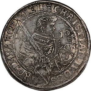 1610-HR Germany Saxony AU55 NGC - Excellent Strike w/ Great Eye Appeal! - Picture 1 of 5