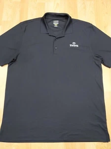 Greg Norman black Polo Golf Shirt TOYOTA size Men’s XX Large XXL dry polyester - Picture 1 of 7