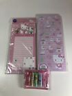 Lot Of Vintage Sanrio Hello Kitty Note Memo Pad Stationary And Pencil Caps New