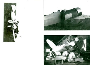 LOT OF 3: WILLIAMS #22 1932 R. TURNER'S 1ST RACING AIRPLANE PHOTOGRAPH SET #70 - Picture 1 of 4