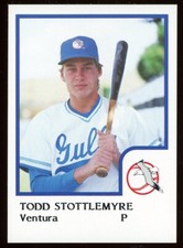 1986 Pro Cards Ventura County Gulls TODD STOTTLEMYRE RC BLUE JAYS YANKEES