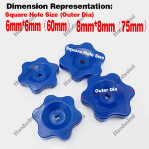 Hexagonal Star Plastic Plum Blossom Type Square Hole Handle/Valve Switch Knob - Picture 1 of 6
