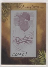 2019 Allen & Ginter's Mini Printing Plate Magenta Framed 1/1 Tommy Lasorda s3g