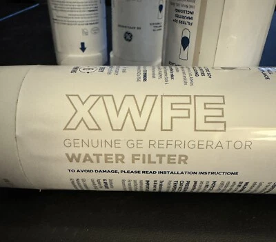 GE XWFE Refrigerator Water Filter OEM - White W/Chip See Pics And Description - Image 1 of 4