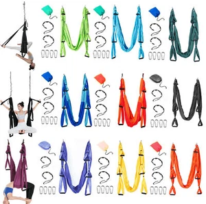 Amaca Altalena Yoga Aerea Anti Gravità Fitness Inversione Yoga Swing Sling Prop - Foto 1 di 27