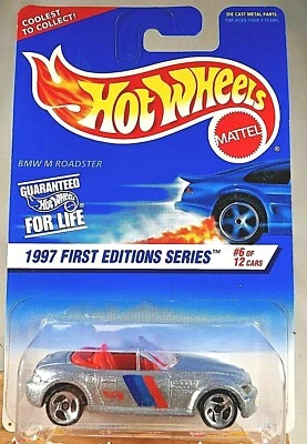 1997 Hot Wheels #518 First Editions Series 6/12 BMW M ROADSTER Silver w/Chrm 3Sp - Image 1 of 4