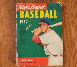 1952 MAJOR LEAGUE BASEBALL STAN MUSIAL ST LOUIS CARDINALS RIVISTA LIBRETTO DELL - Foto 1 di 2