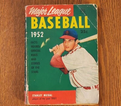 1952 MAJOR LEAGUE BASEBALL STAN MUSIAL ST LOUIS CARDINALS MAGAZINE BOOKLET DELL - Image 1 of 2