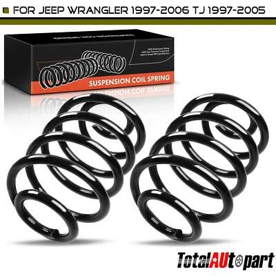 2Pcs Coil Springs for Jeep Wrangler 1997-2006 TJ 1997-2005 L6 4.0L Rear LH & RH - Image 1 of 4