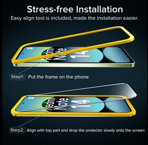 ivoler Pack 4 Protective Glass compatible with Redmi Note 14 4G - Picture 1 of 9