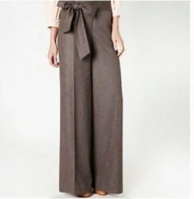 Pantalones altos Anthropologie Elevenses cintura atada pierna ultra ancha Foto 1 de 4