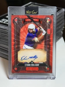 2024 Wild Card 5 Card Draw Ethan Holliday Auto /2 Sealed - Picture 1 of 3