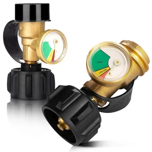 2 PCS Propane Tank Gauge with Leak Detector – Universal Level Indicator for 5-40 - Picture 1 of 12