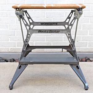 Vintage Black & Decker Workmate 79-001 Type 2 Workbench Foldable Vise - Foto 1 di 7