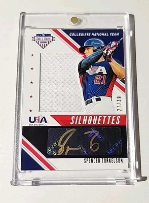 2020 Panini USA Baseball Stars & Stripes - Silhouettes Spencer Torkelson 27/39 - Image 1 of 2