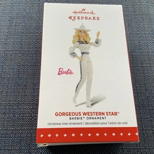 GORGEOUS WESTERN STAR BARBIE Hallmark Keepsake Ornament 2015 New - Picture 1 of 6