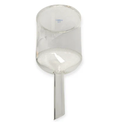 1000 ml (G3) Borosilicate Glass Buchner Filtering Funnel with Fine Frit  - Image 1 of 4