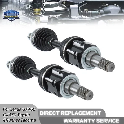 Pair Set 2 Front CV Axle Shaft Assemblies For Lexus GX470 Toyota Tacoma 40751033 Foto 1 de 4