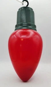 Red Blow Mold 13" lighted Christmas Holiday hanging LED Bulb - Picture 1 of 8