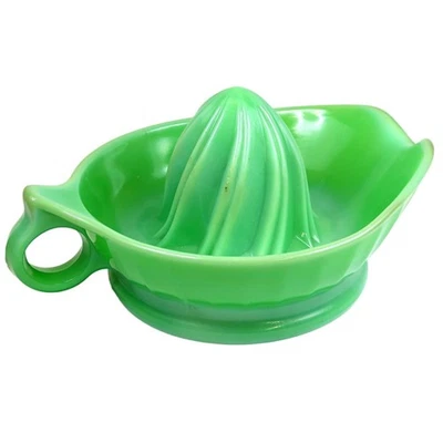 Jeannette Jadite Orange Reamer Mint Green Depression Glass Juicer JRB - Image 1 of 4